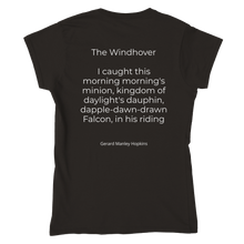 Load image into Gallery viewer, The Windhover - Womens T-shirt - printed front and back