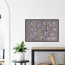 Load image into Gallery viewer, Displaying Grebes - print with frame