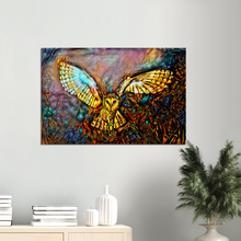 Load image into Gallery viewer, a crack must have opened to let the barn owl in - Canvas