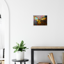 Load image into Gallery viewer, a crack must have opened to let the barn owl in - print + frame