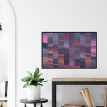 Load image into Gallery viewer, Sky Strips - print with frame