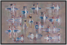 Load image into Gallery viewer, Displaying Grebes - print with frame
