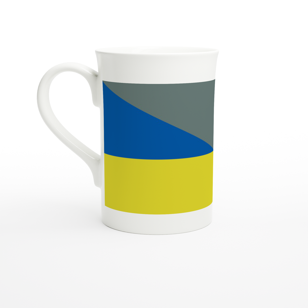 Blue tit design -  Porcelain Slim Mug