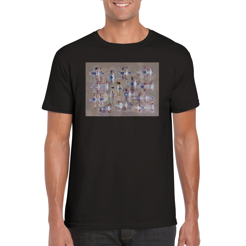 Displaying Grebes -  Unisex  T-shirt