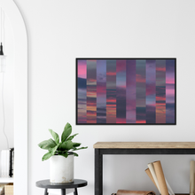 Load image into Gallery viewer, Sky Strips - print with frame
