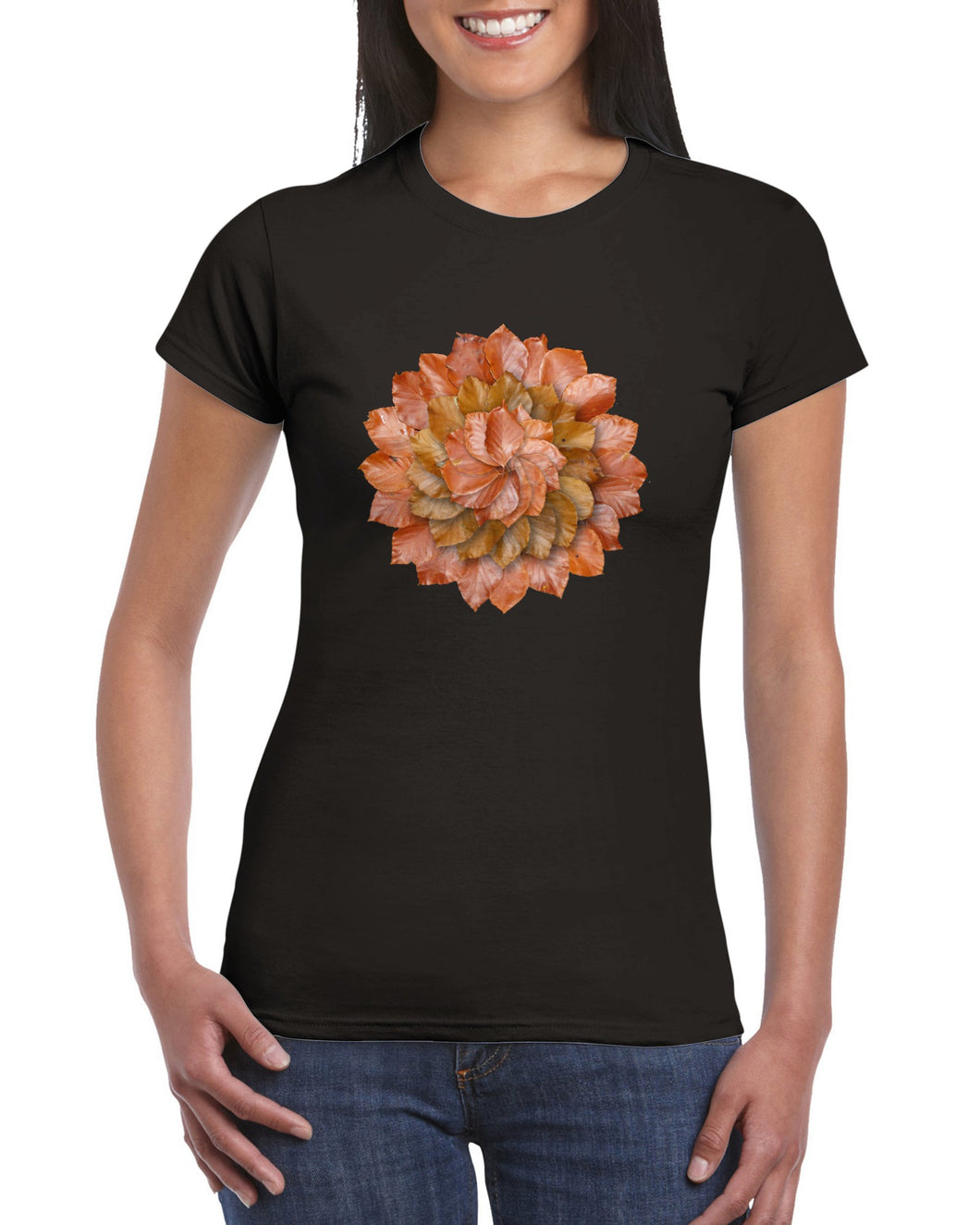 Beech Autumn Leaves - Womens T-shirt